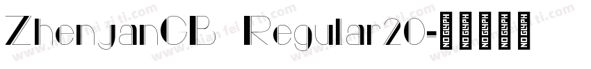 ZhenyanGB Regular20字体转换